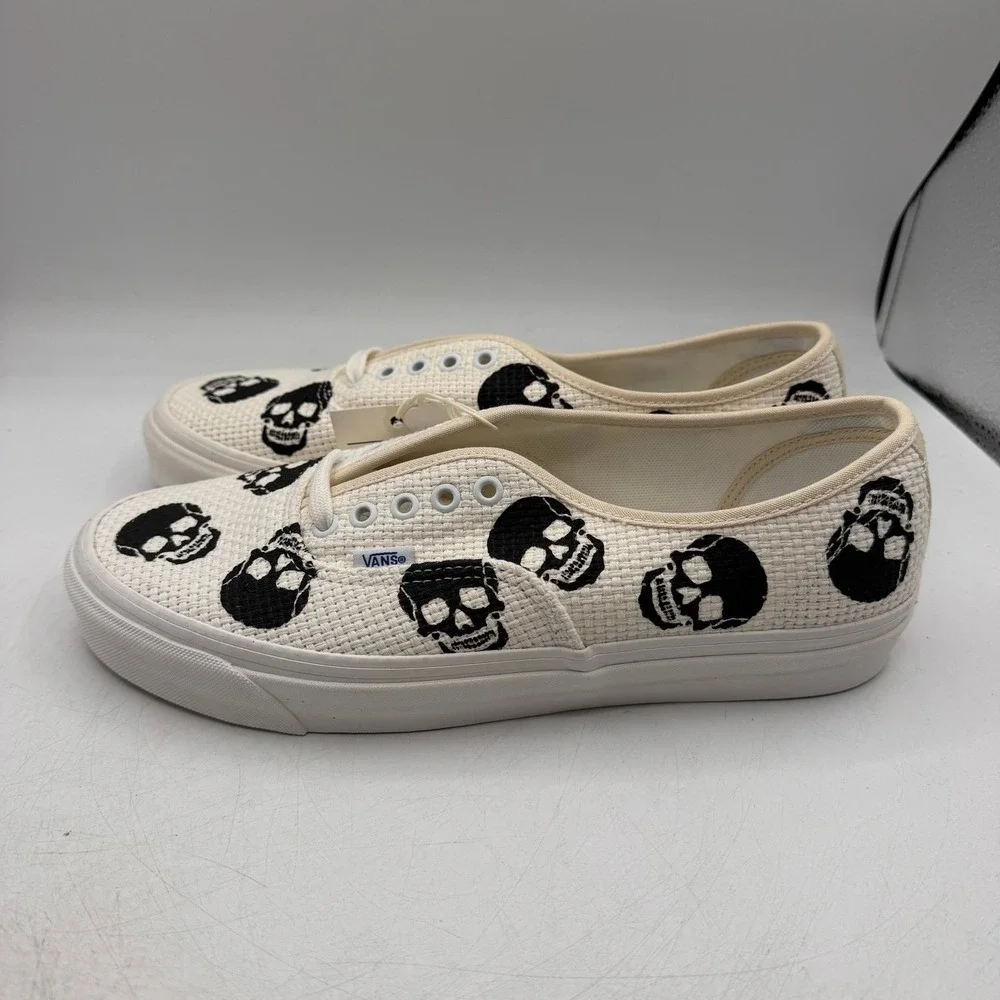 VANS Anaheim Factory Authentic 44 DX Needlepoint Skulls Shoes Mens 11.5 Women 13